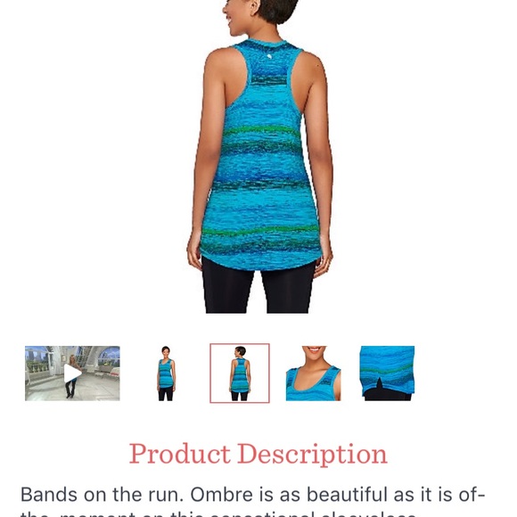 racerback tank turquoise Cheryl Burke - Picture 5 of 6